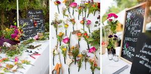 Un bar à fleurs facile à installer pour mon mariage