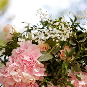 Kit Arche Florale - fleurs roses