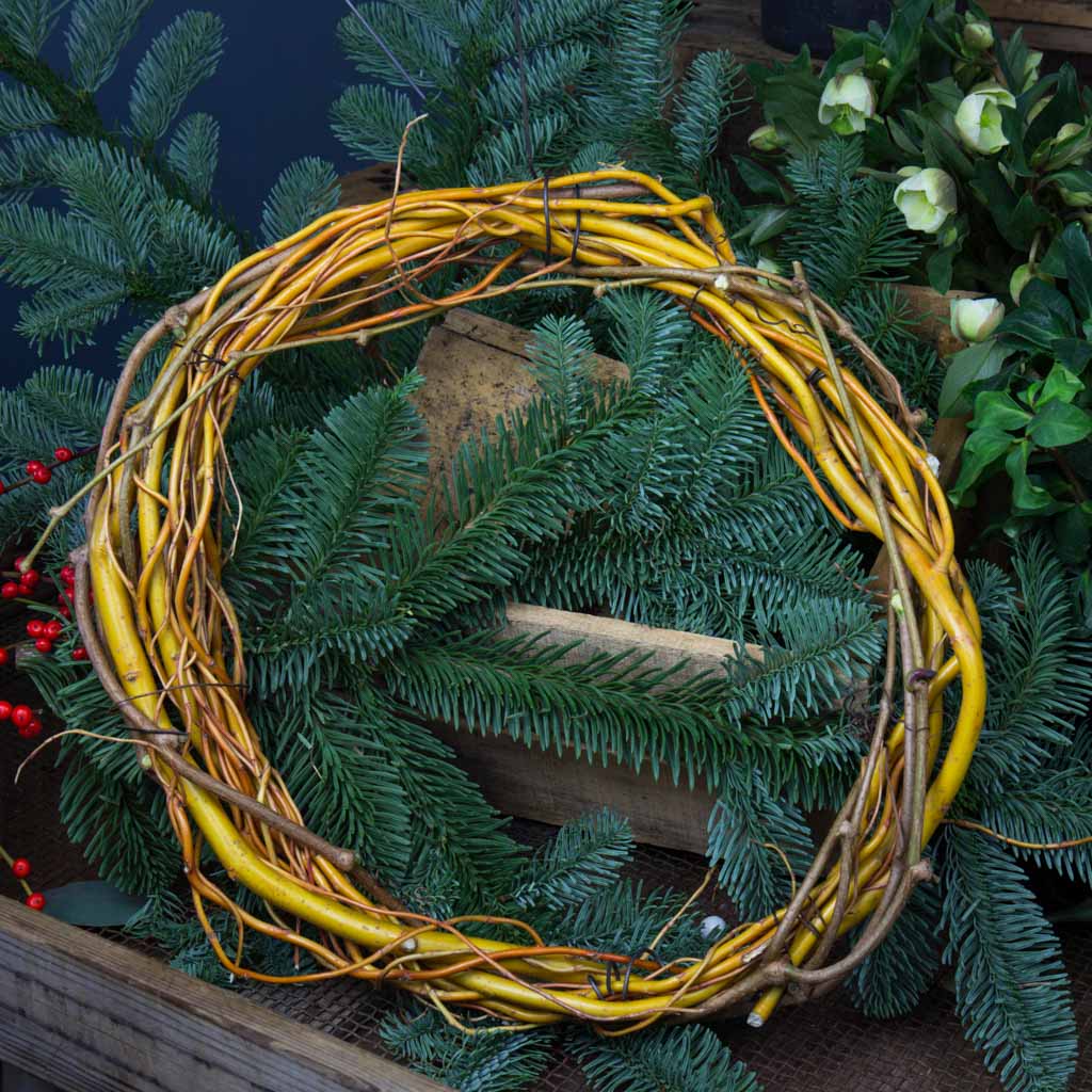 Couronne de saule tortueux à décorer