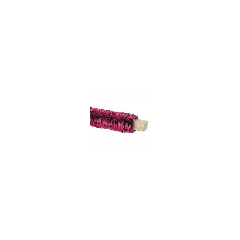Bobine de fil de fer coloris fuchsia