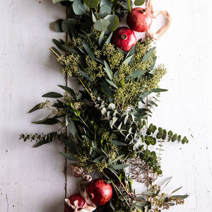 Kit DIY Noël Eucalyptus, Ilex, Gypsophile